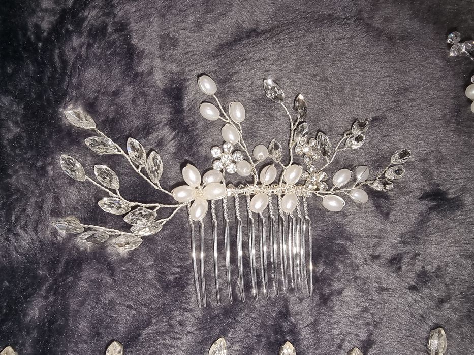 Zestaw ozdób ślubnych do włosów