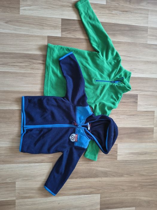2 bluzy polarowe, polary, rozmiar ok. 92
