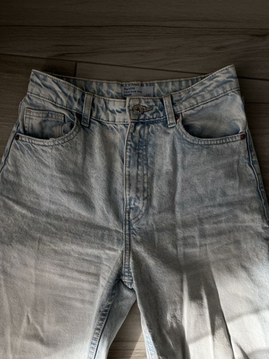 Світлі мом джинс, bershka, 34 р