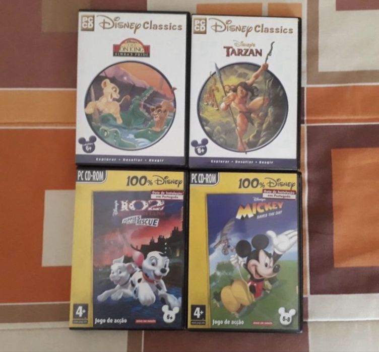Jogos PC variados incluindo Sims, Disney e outros + PS1 + PS2