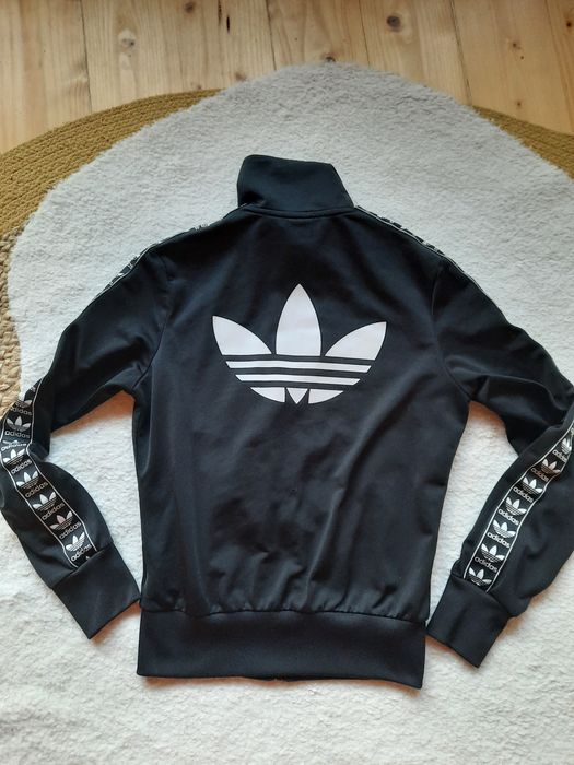 Bluza rozpinana Adidas czarna duże logo