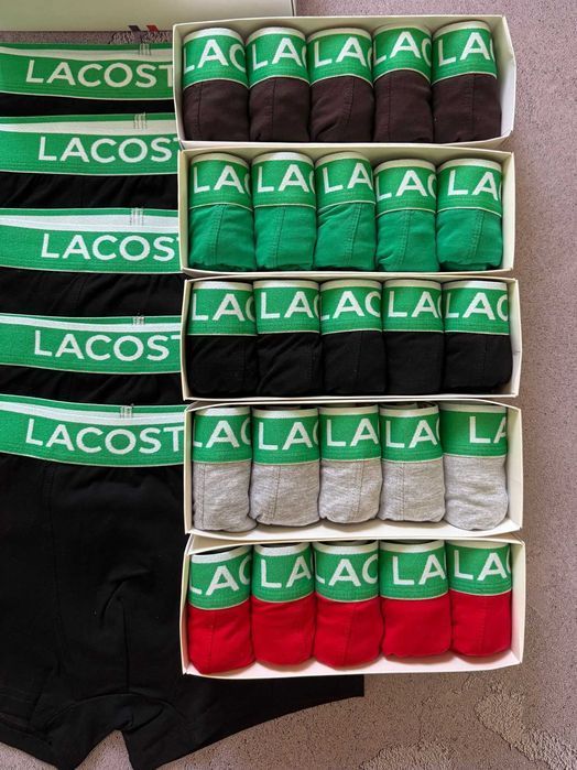 Мужские трусы Lacoste 3D. Чоловічі боксери Лакост