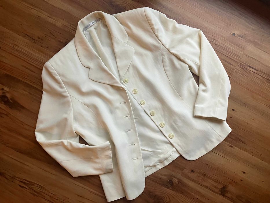 Marynarka damska MARKS&SPENCER krem rozm. 42