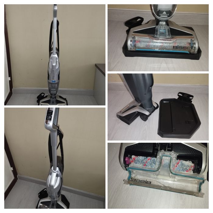 Aspirador vertical Bissell CrossWave C3 multifunções com base de apoio