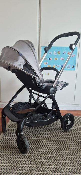 Carrinho chicco one4ever + Snuggle pod + adaptadores ovo