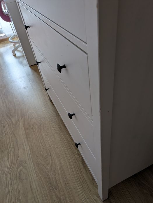 Tylko do 13.08 Komoda IKEA Hemnes lite drewno biała bejca 6 szuflad