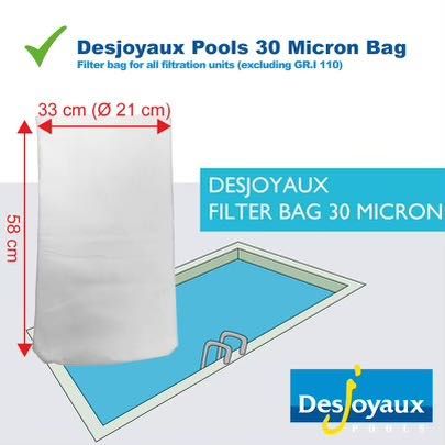 Filtr basenowy Desjoyaux, skarpeta filtracyjna, 30 mikronów