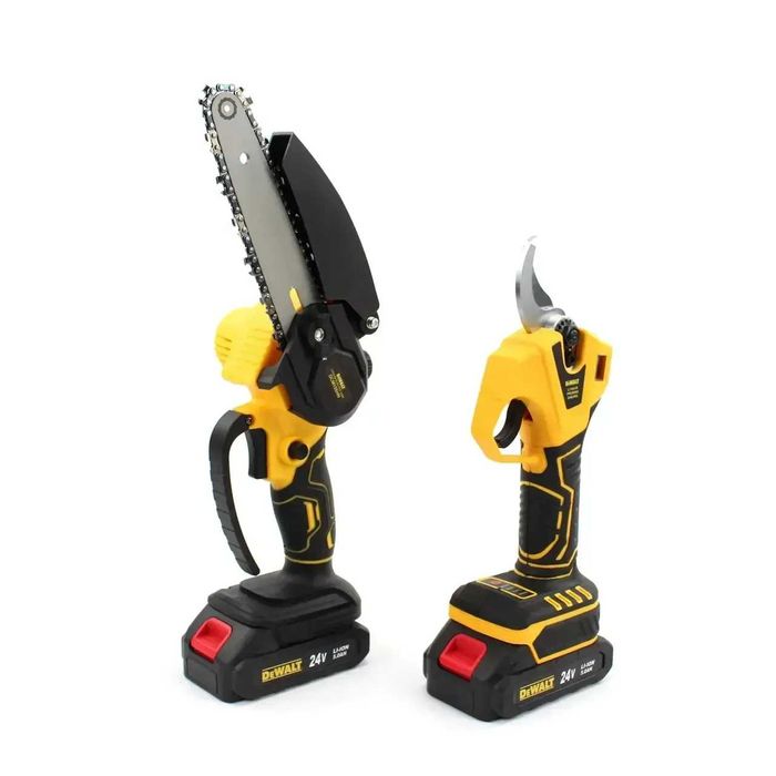 Набір 3в1 АКБ DeWalt 24V Пила + Секатор Digital + штанга 2.6м