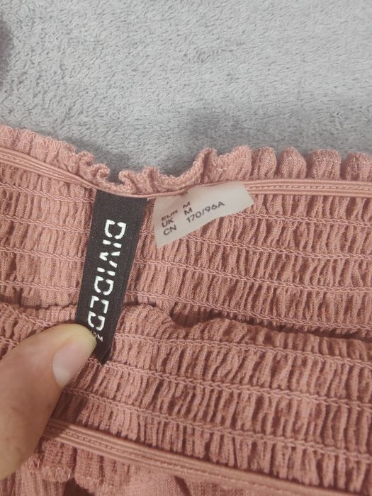 Top Rosa H&M, tamanho M - Manga Comprida