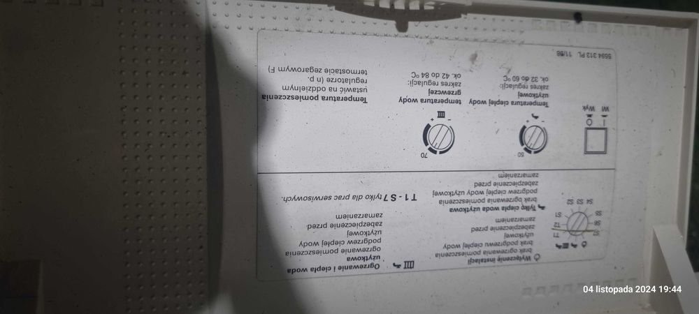 Viessmann Vitopend WHE0 panel sterujący elektronika z czujnikami