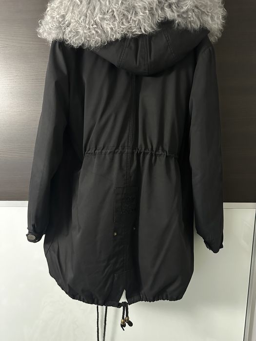 Куртка парка Лама, натуральне хутро