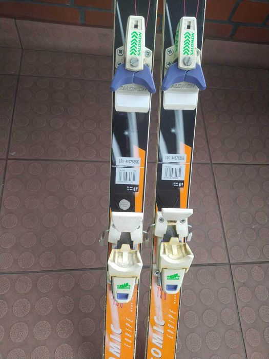 Narty ATOMIC EGQUIPE 130cm +Buty + Kijki – Komplet