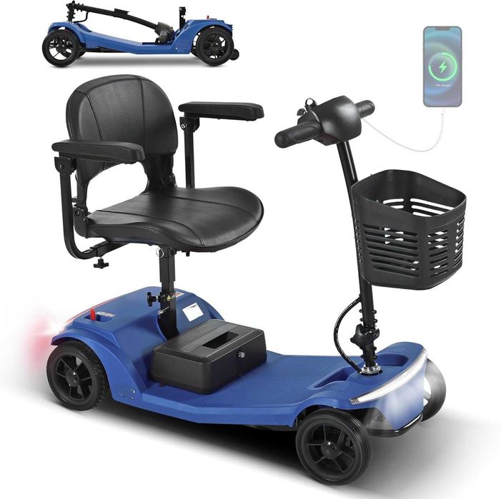 Scooter de mobilidade elétrica PTX02 para idosos: motor de 24 V e 250 W, autonomia de 15 km a 6 km/h  Preço 985€