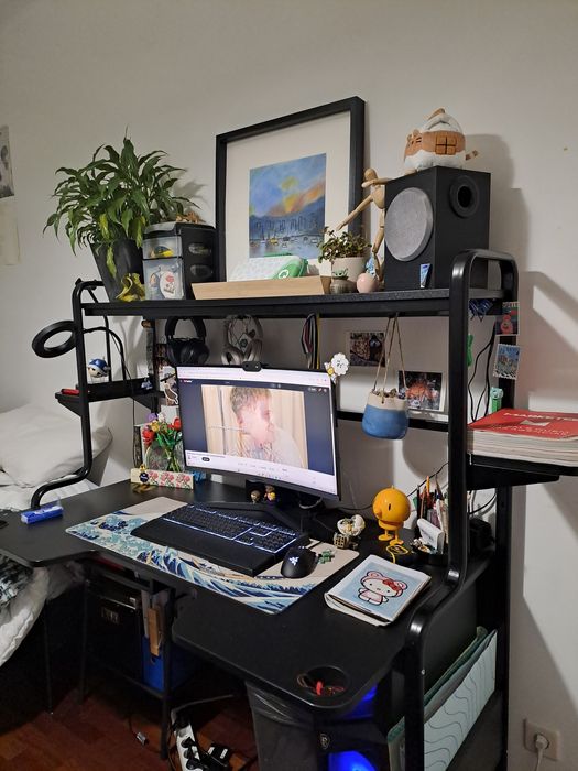 Secretária p/gaming preta FREDDE IKEA