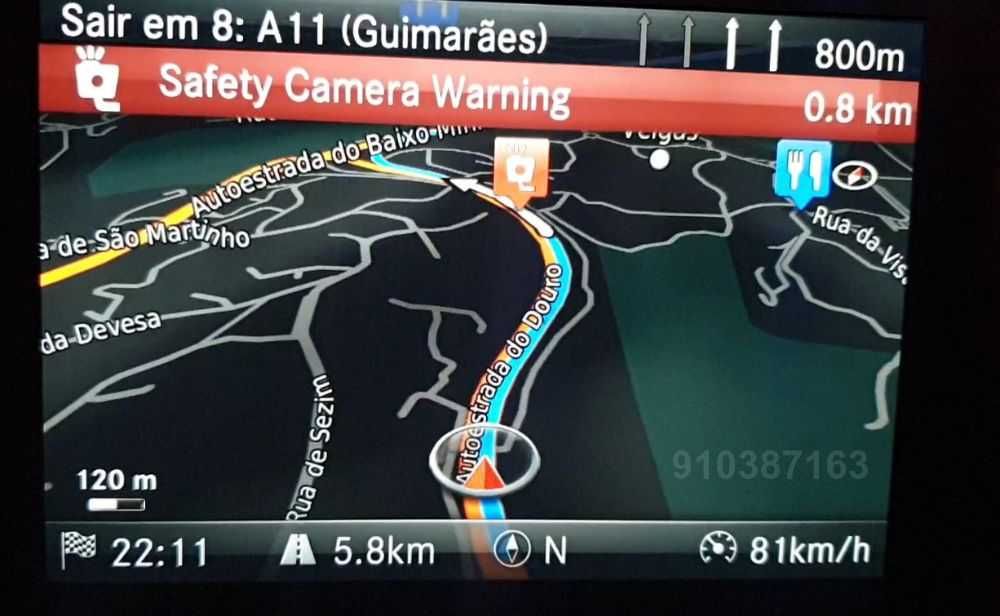 Mercedes-Benz Cartão GPS SD V20 2023 com Radares