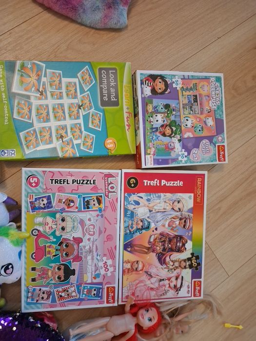 Zabawki ,pluszaki , puzzle dla dziewczynki