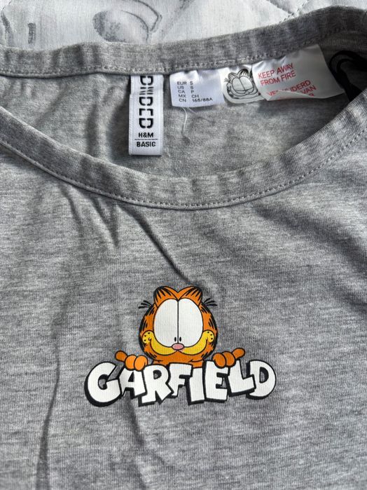Crop top Garfield bawełna wiskoza