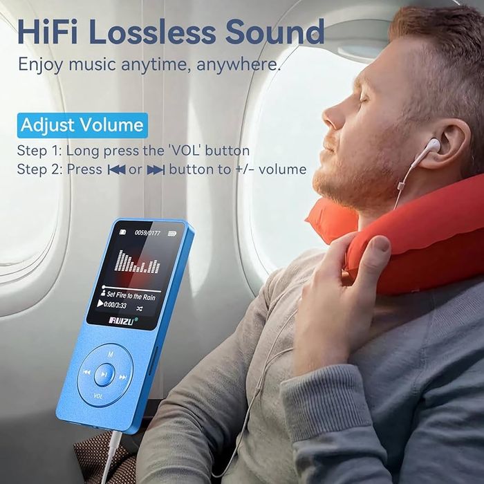 MP3-плеєр RUIZU 64 ГБ з Bluetooth 5.3