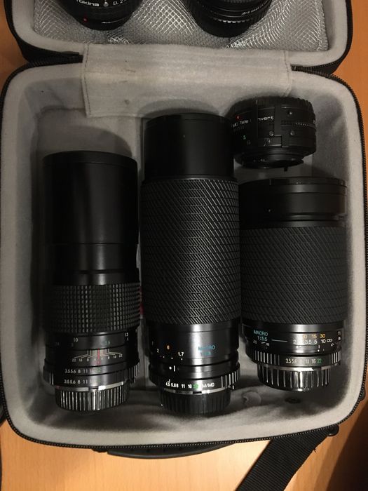 Promoção de Natal - Minolta com sete objectivas novas