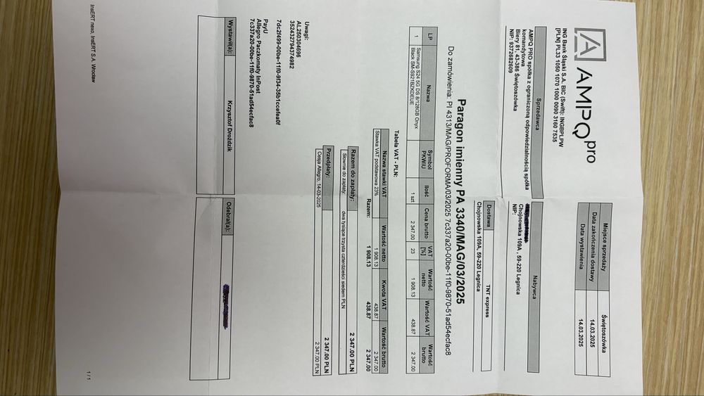 Samsung s24 Onyx Black 8/128GB