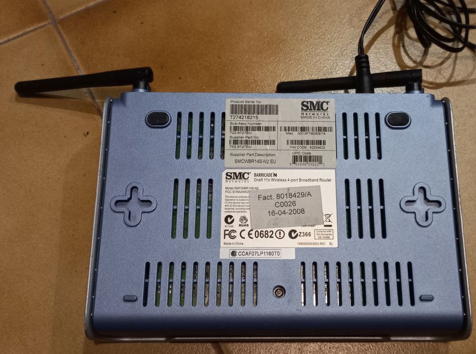SMC modem com router e wifi
