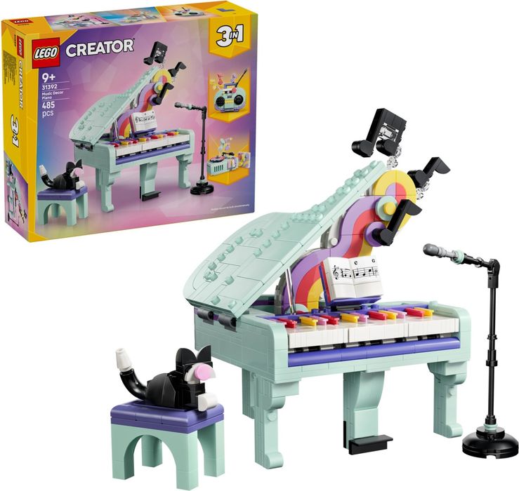 LEGO® Art 31392 Музичний декор: Фортепіано та кіт (Piano with Cat)