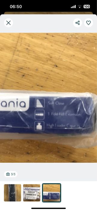 Calha / corrediças gaveta Vadania Drawer Slides - Novo