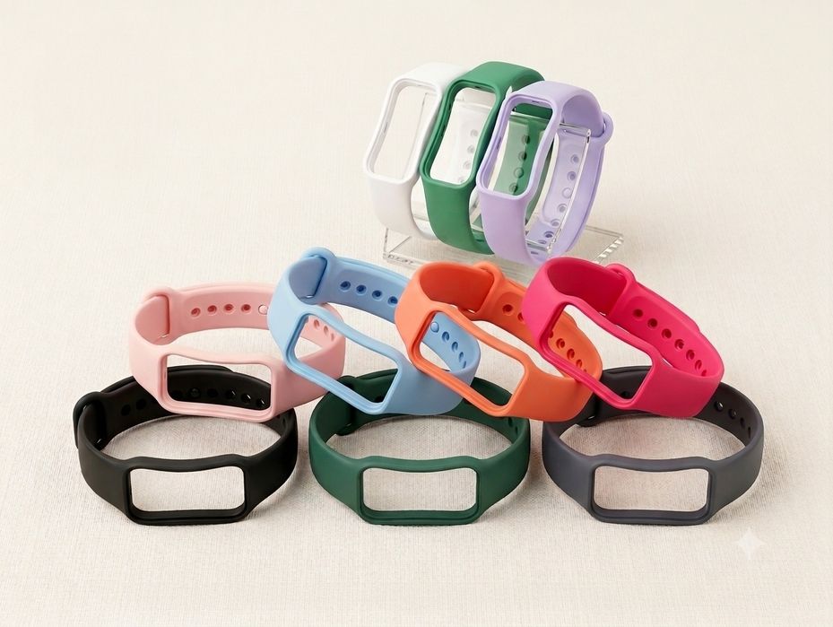 Елегантний спортивний ремінець для годинника, підходить для Redmi Band 2 та Xiaomi Band 8 Active,