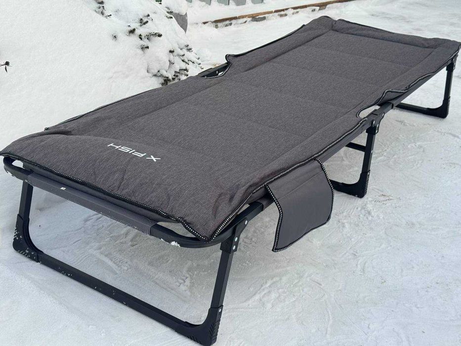 Розкладачка/розкладушка/раскладушка X-Fish Camp Bed 185х65х30cm Grey