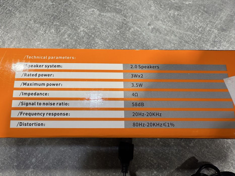 Głośnik komputerowy USB + jack