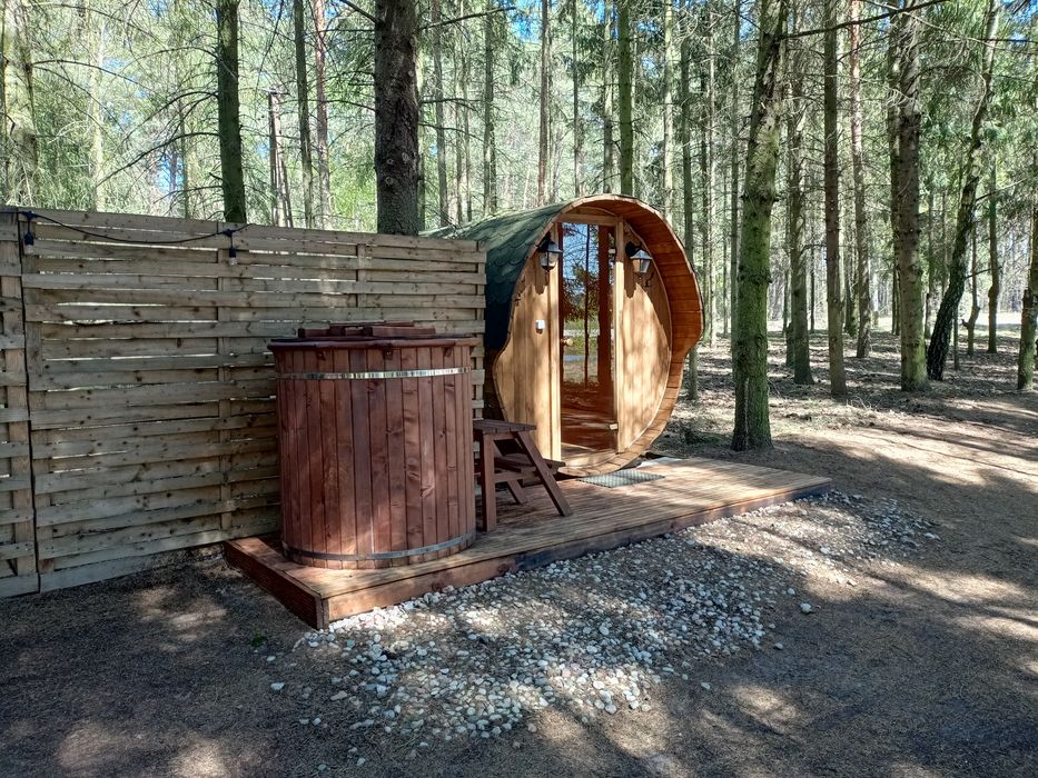 Eko domek,las,sauna,staw,prywatność