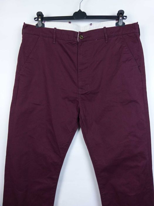 Levi`s męskie bawełniane spodnie burgund - W40 / L32