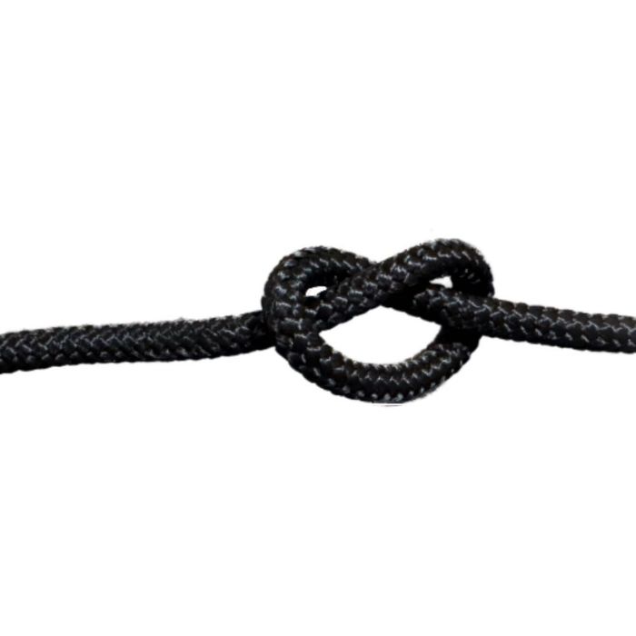 Lina Polipropylenowa 10mm CZARNA Pleciona ŻEGLARSKA sznurek MOCNA 20m