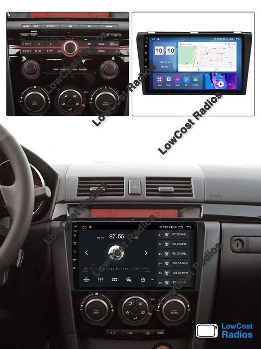 Auto Rádio GPS 9 Polegadas ANDROID MAZDA 3 (2004 a 2012) | BT USB WIFI | CARPLAY • ANDROID AUTO