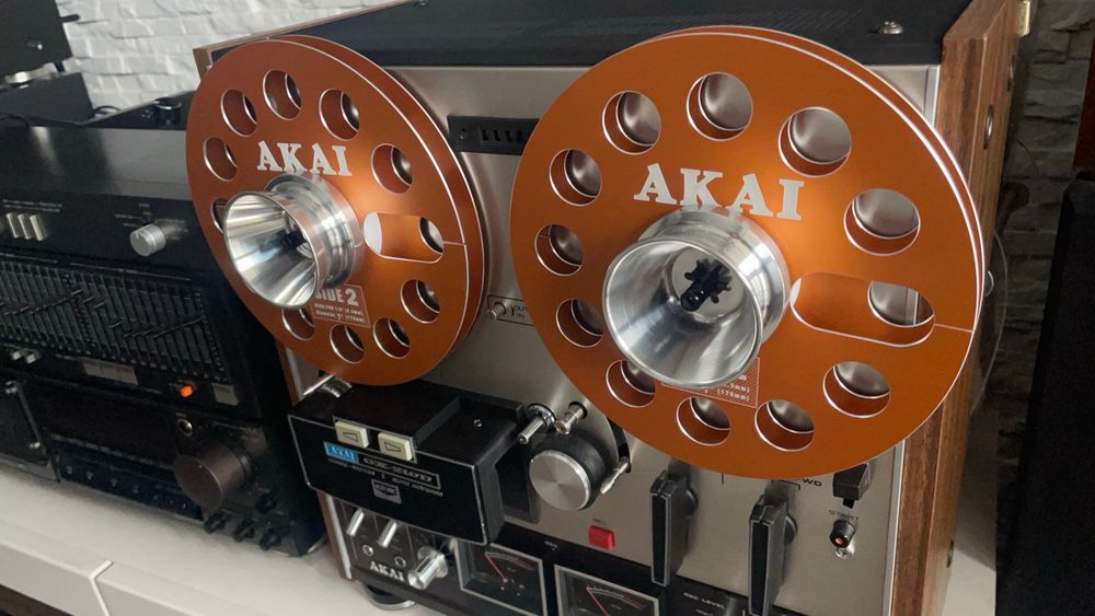 Szpule magnetofonowe AKAI - pomarańcz