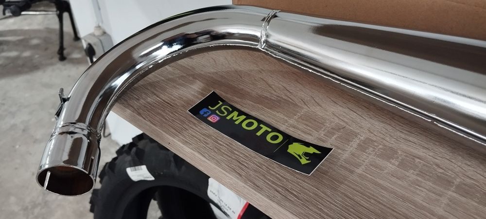 Escape M90 novo Sachs Zundapp macal cromado Lotus v5 Racing Motozax fo