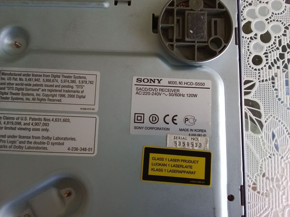 Продаю домашній кінотеатр SONY HCD-S550 добрий стан