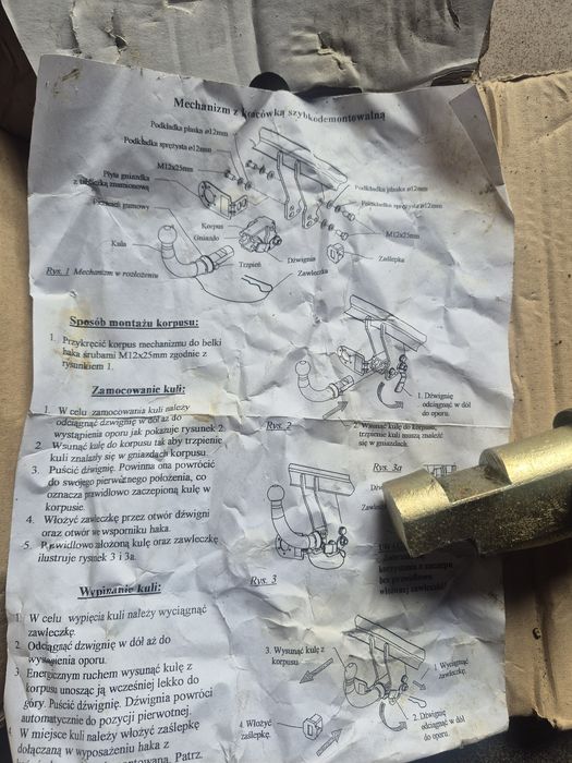 Kula haka holowniczego Mitsubishi