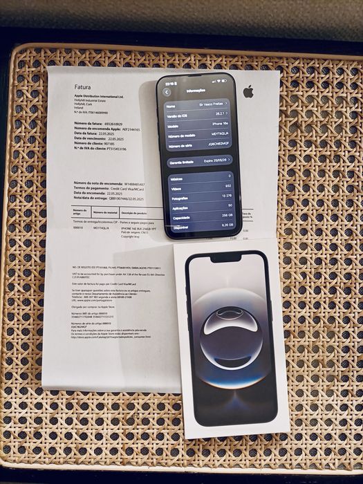 Iphone 16e 256GB fatura