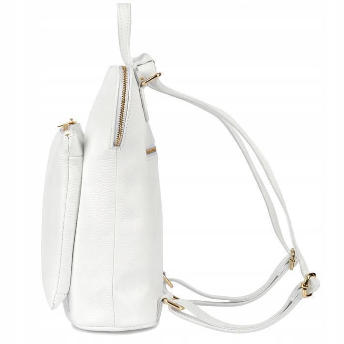 Skórzany plecak damski torebka 2w1 elegancki A4 włoski klasyczny