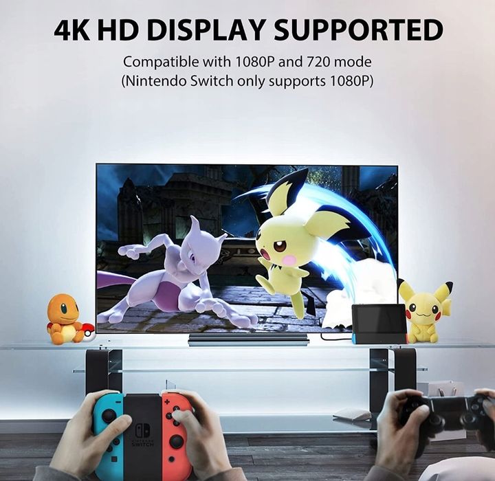 NS SWITCH Adapter HDMI 4K TV Dock do Switch OLED