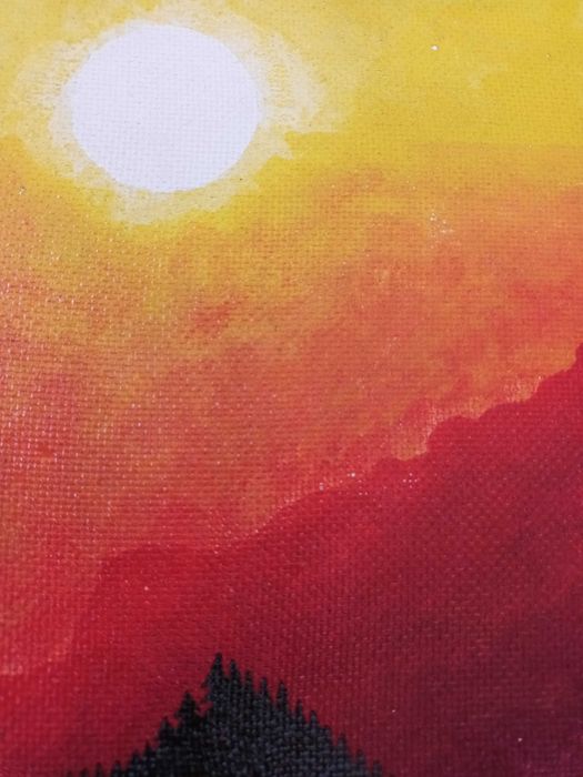 Caramulo I: (Tinta celulosa sobre platex, 37,2x37,3 cm)