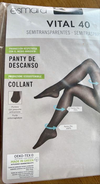 Collants pretos de descanso