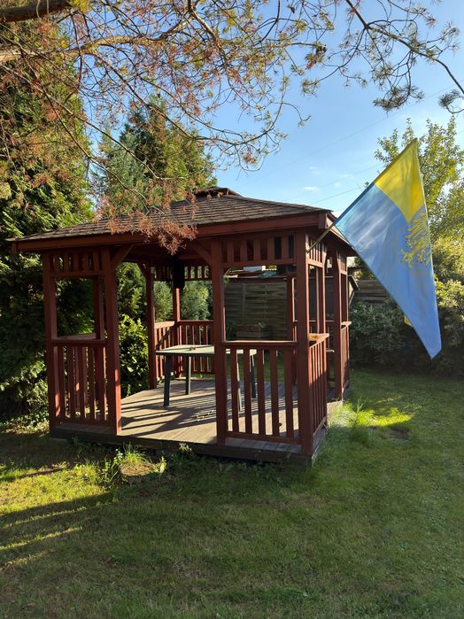 Ogródek działkowy z sauną