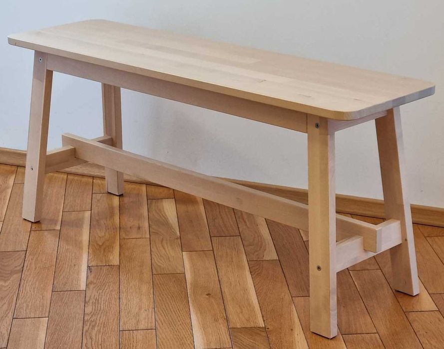 Ławka IKEA z kolekcji NORRÅKER - lite drewno brzozowe
