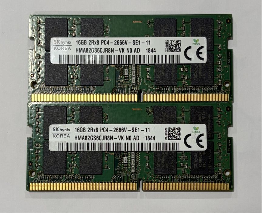 Memória RAM 16GB DDR4 SO-DIMM para Portátil (Samsung / SK hynix / Micron)