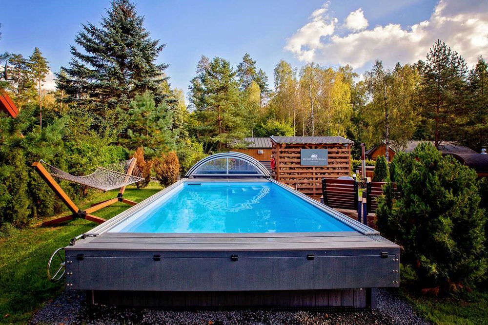 Komfortowe Domki na Mazurach z basenem , jacuzzi, sauną i salą zabaw