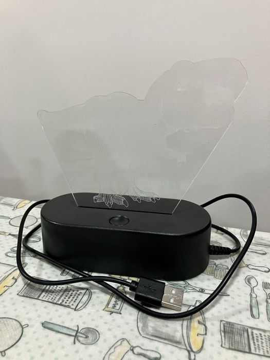 Lampada 3D T-Rex