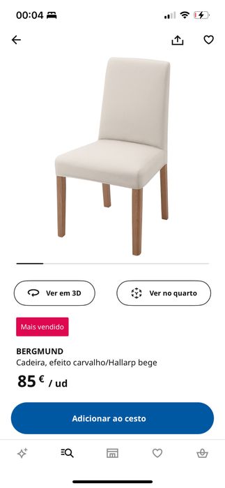 Venfo 6 Cadeiras de refeicao