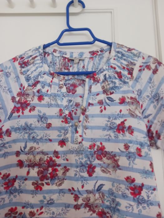 Vestido meia manga estampado Cortefiel